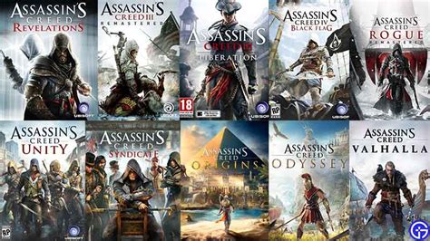 assassin's creed list by order.